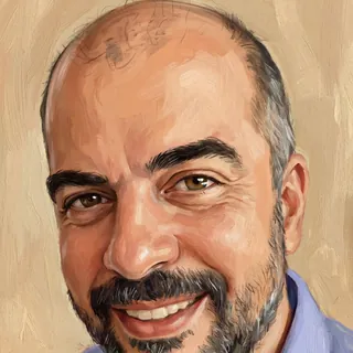 Retrato ilustrado de Denis Neves